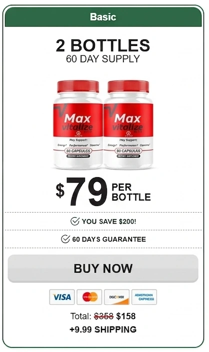 MaxVitalize   2 Bottle